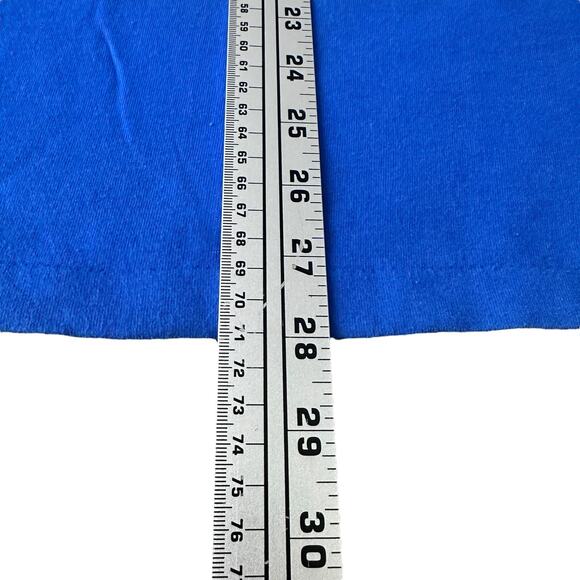 Vintage Garfield Wishin' I Was Fishing T-Shirt Men’s Medium Blue 70s USA Graphic - Picture 11 of 12